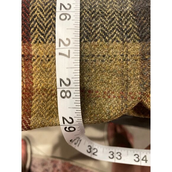 Vintage Eddie Bauer Wool Plaid Earthtones Blazer Sz MP - Picture 9 of 9